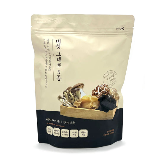 Dried Mixed Mushrooms 버섯 그대로 5종
