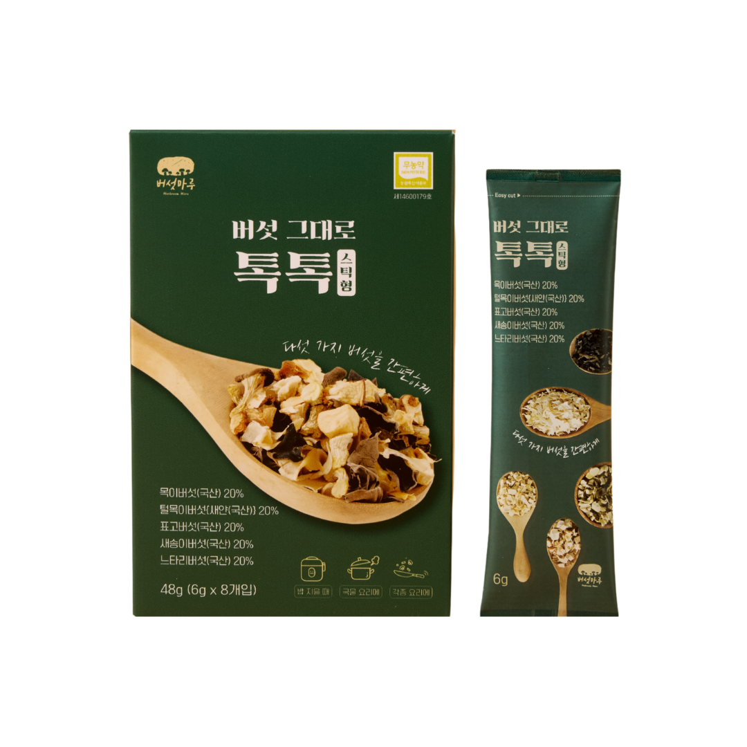 Dried Mixed Mushrooms (Chopped) 버섯 그대로 톡톡