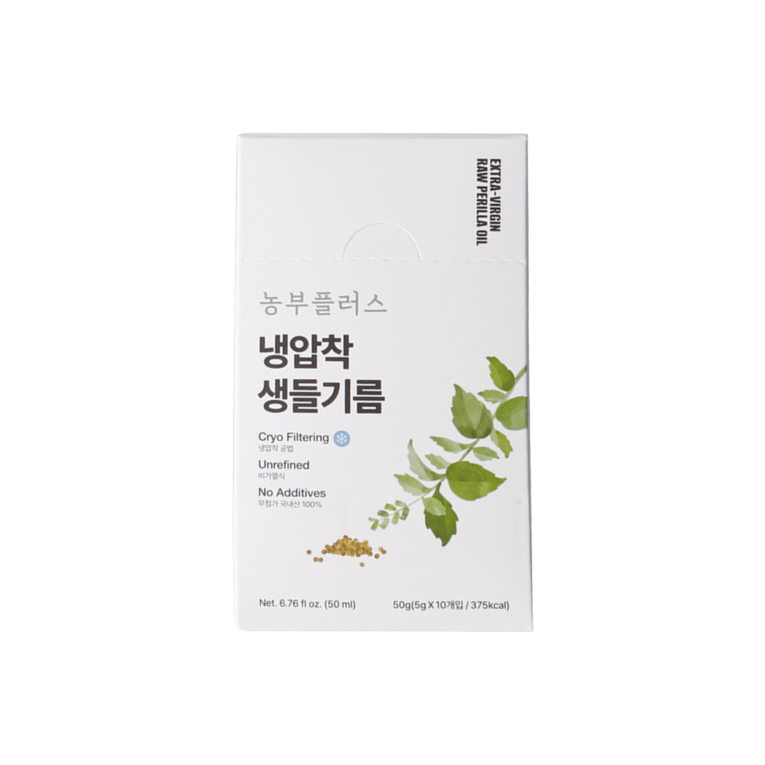 Nongbu Plus Col- Press Perilla Seeds Oil Stick 농부플러스  냉압착 생 들기름 (5g x 10 sticks)