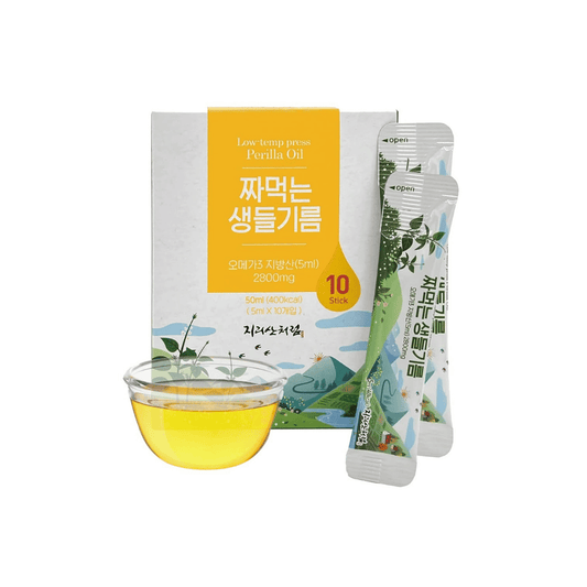 SAVE $3 | Low-temp Pressed Perilla Oil 지리산처럼 짜먹는 생들기름 스틱형 (3 Box Bundle)